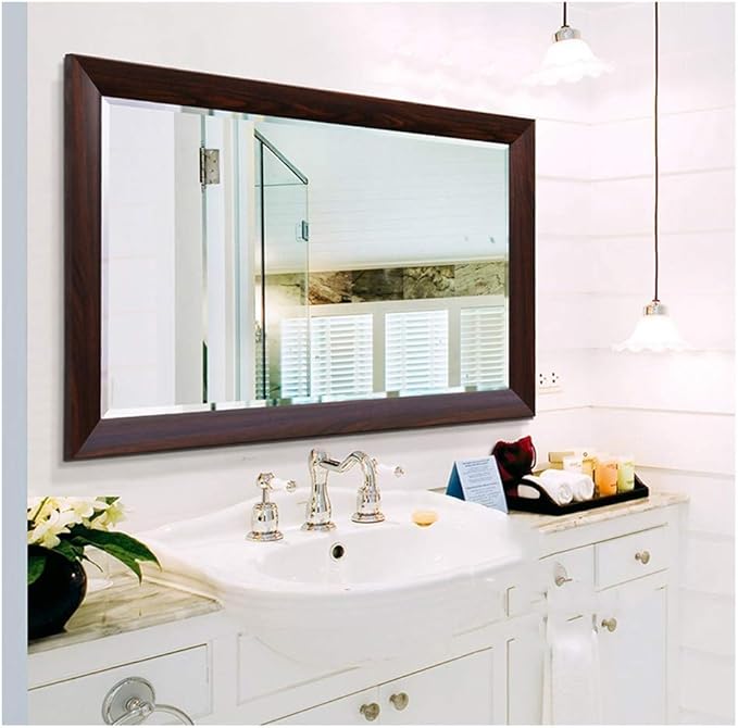 LHQHQ Bathroom Mirror Mirror bathroom vanity mirror with mirror frame