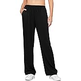 Ekouaer Soft Pajama Pants for Women, Elastic Waist Casual Lounge Yoga Pj Bottoms with Pockets
