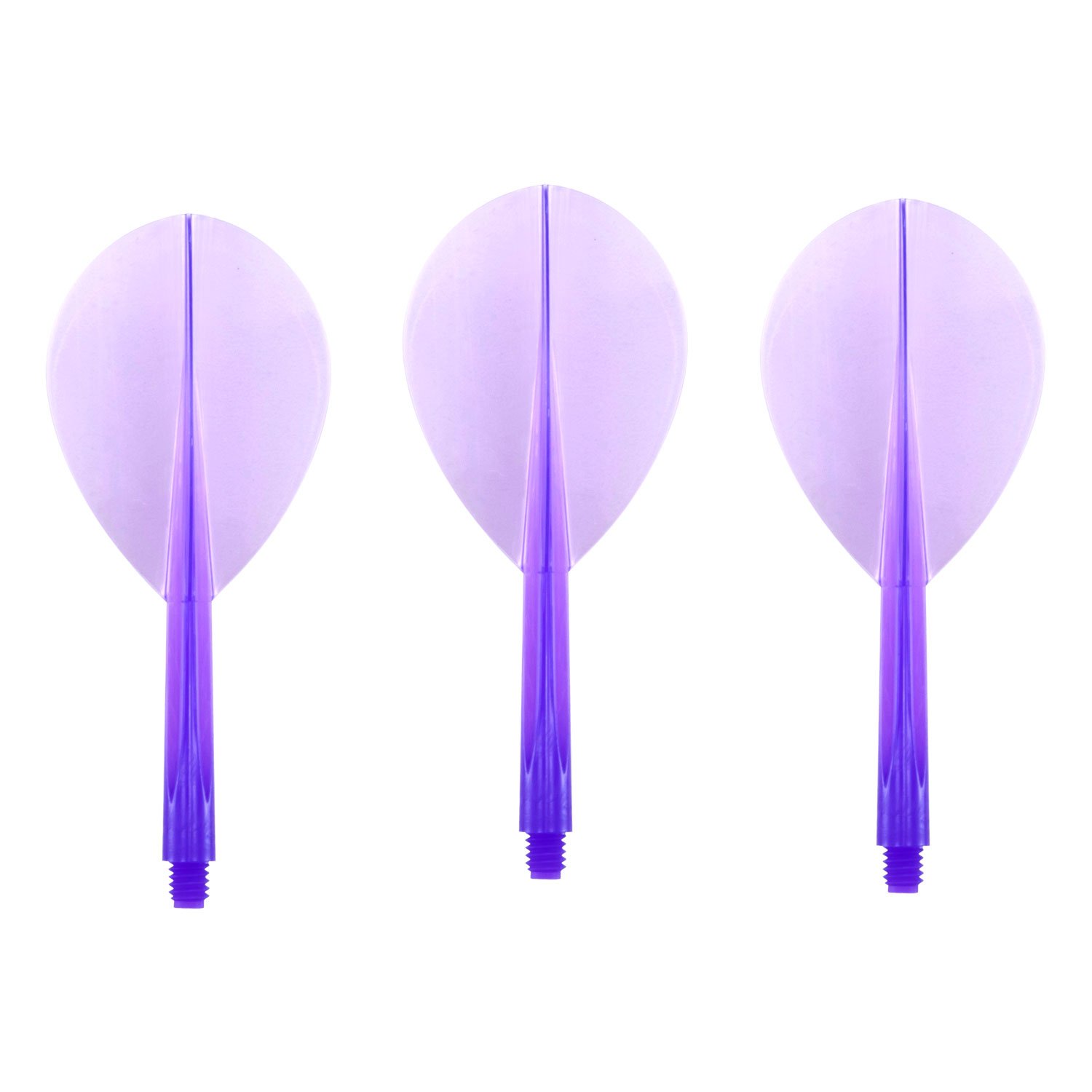 Condor Darts Flight Plain Clear Purple Teardrop M