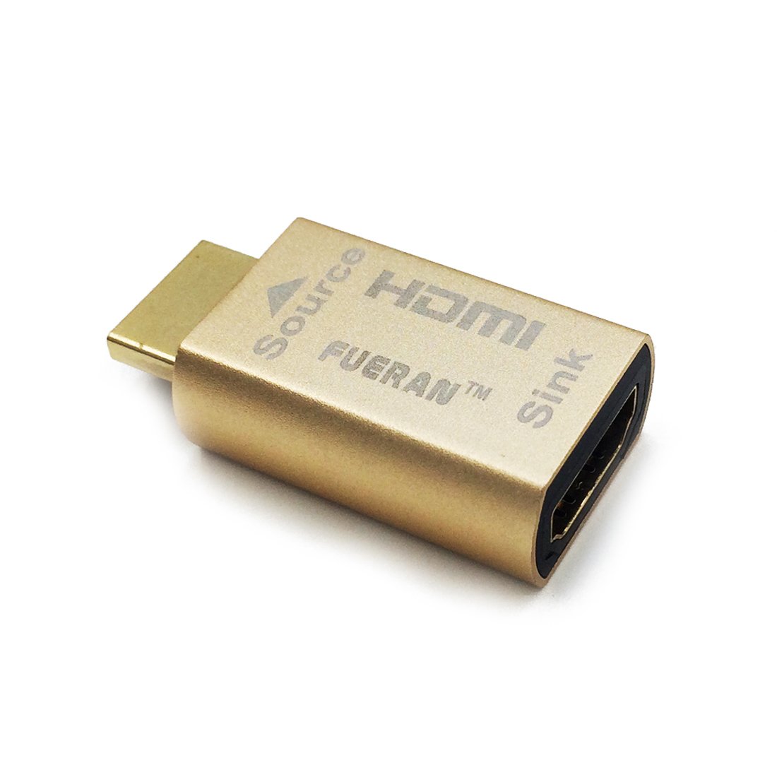 FUERAN HDMI Pass-Through EDID Emulator for use with video splitters, Switches and Extenders (fit-Headless) 1024 * 768@60Hz