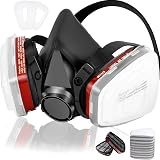 ANUNU Half Face Respirator Mask Paint Dust Epoxy Resin Chemical Woodworking view 1