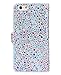 iPhone 6/6s wallet case,FLYEE Bling Crystal 3D Raindrop Pattern Sparkly PU Wallet Protective Case with Magnetic Button Closure Perfect Fit for Apple iphone 6s 4.7 inch(colorful)