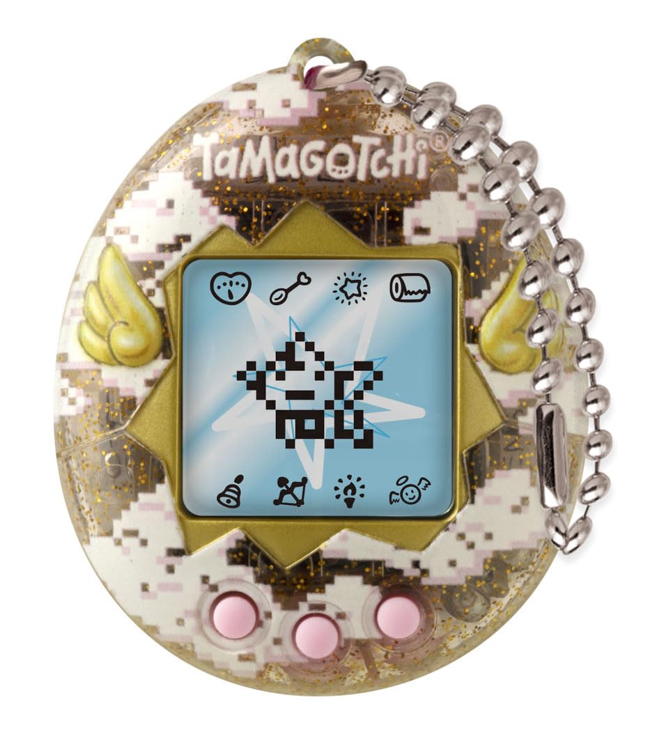 TAMAGOTCHI Bandai Angel Digital Pet Lovely Angel Shell | Raise Your Angel Cyber Pet With This 5cm Electronic Toy Digital Pets Make Great Retro Gifts For Kids And Adults Age 8+
