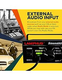 Lamphus SoundAlert - Juego de sirena de advertencia para vehículos de emergencia (100 W, 120-130 dB)