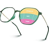 VISOONE Lightweight Progressive Multifocal Anti-Fog Reading Glasses TR90 with Blue Light Blocking Stylish Women Men RANE