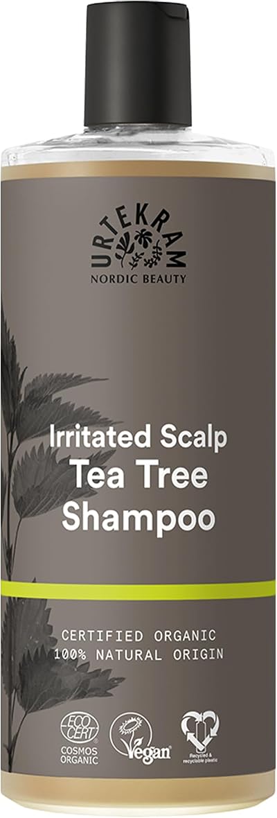 Urtekram Tea Tree Shampoo for Irritated Scalp 500ml Soothing Itchy Scalp Care