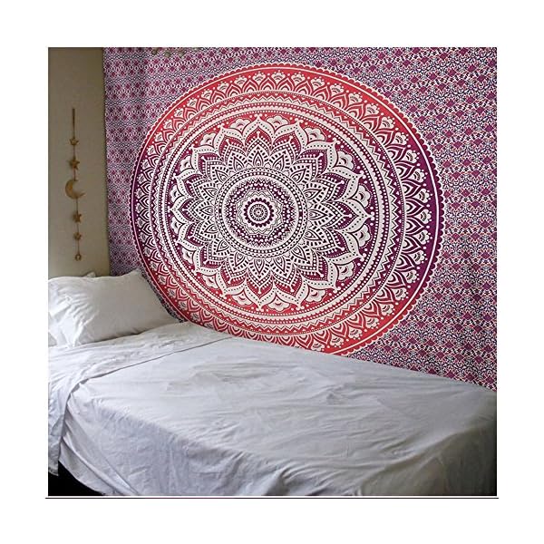 Worsworthy Toalla Tapiz Mandala Playa Mandala India Tapiz Hippie Colgar en la Pared Colcha Bohemio decoración para el… | DeHippies.com