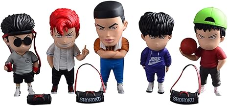 Amazon Co Jp 漫画スラムダンクカーのキャラクターデコレーション桜木花道rukawaメープルカーアクセサリー車の創造的モデル5ピースセット ホーム キッチン