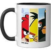 Angry Birds Flock Ceramic Mug, Black/White