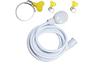 DOGXIONG 4m/13.12ft Portable Sink Spray Rubber Hose Shampoo Sprayer Handheld Faucet Shower for Pets Sink Hose Faucet Sprayer, Bathing Baby, Washing Hair, Rinsing Vegetables