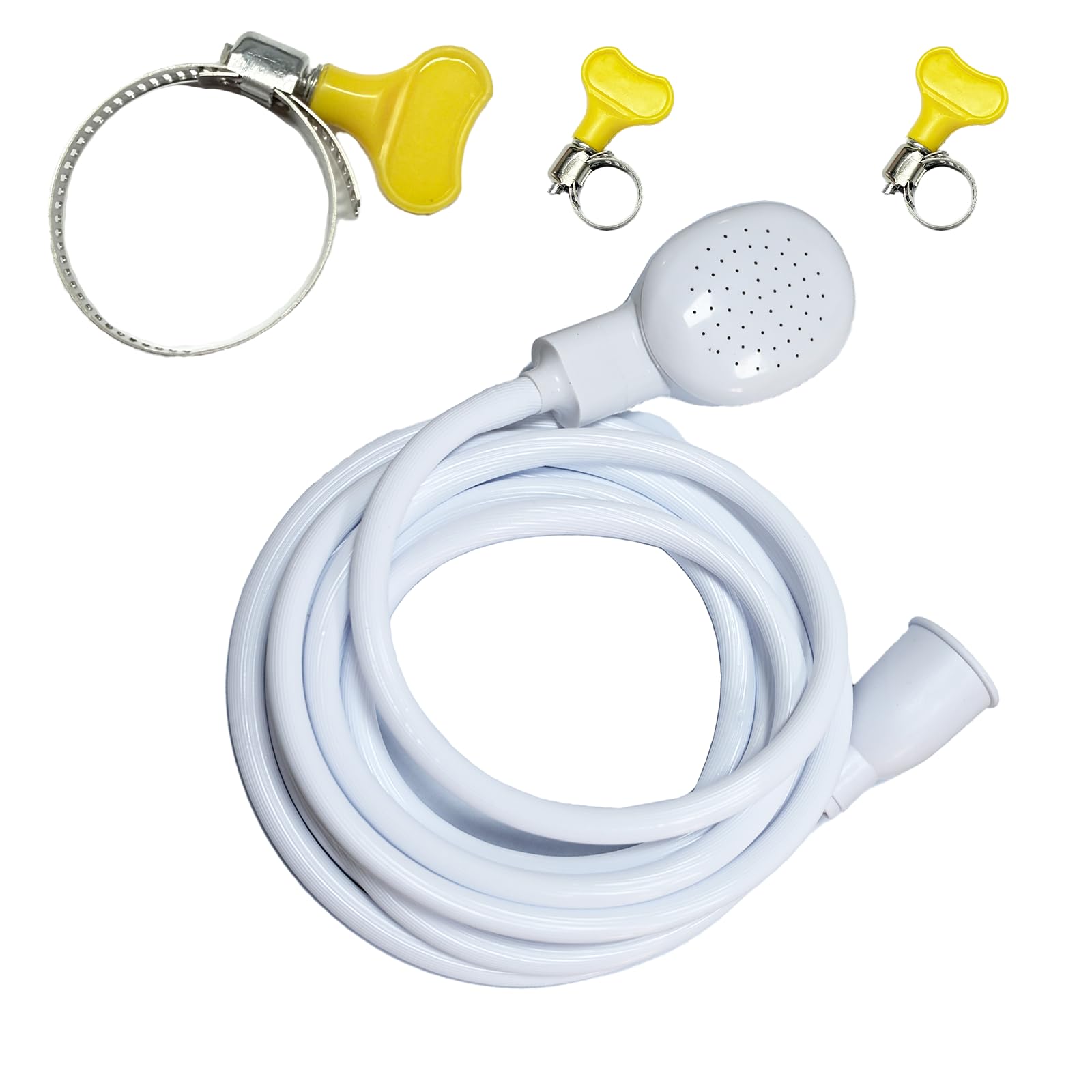 Photo 1 of 4m/13.12ft Portable Sink Spray Rubber Hose Shampoo Sprayer Handheld Faucet Shower for Pets Sink Hose Faucet Sprayer, Bathing Baby, Washing Hair, Rinsing Vegetables