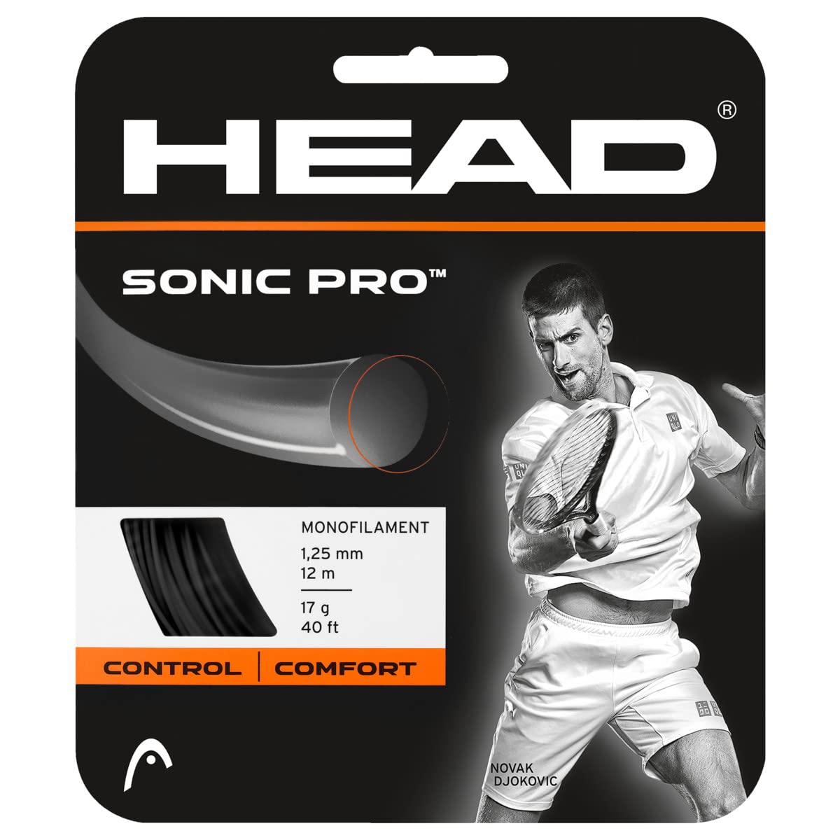 Sonic Pro Racket String Black, Size 17
