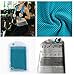 Cooling Towel by Gobi Cool.Special Bamboo Charcoal microfibres turn instantly Ice cold when wet,Innovative cooling elements for Instant relief from heat.Use for sports,fitness and everyday use