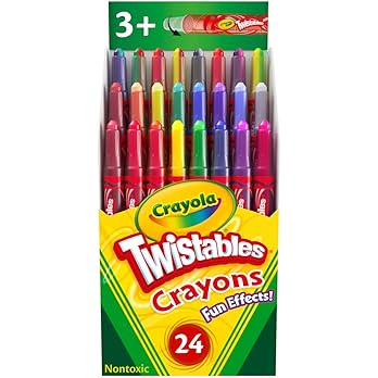 Crayola Twistables Crayons for Kids (24ct) School Supplies for Toddlers, Less Mess Coloring, Gifts for Boys & Girls, Age - Cover