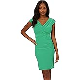 Adrianna Papell Women's Pleated Layered Short Dress