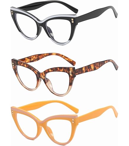 CCVOO Lot De 3 Verres De Lecture De Blocage De Lumière Bleue