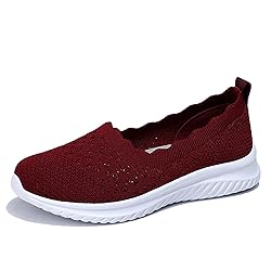 Touchmosees Women Air Cushion Slip-on Walking Shoes
