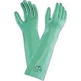 Sol-Vex Ansell 37-185/9 Nitrile Green Large Gloves - Pair