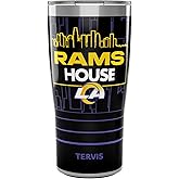 Tervis Traveler NFL Los Angeles Rams - Rams House Slogan Triple Insulated Tumbler Travel Cup Keeps Drinks Cold & Hot, 20oz, Stainless Steel