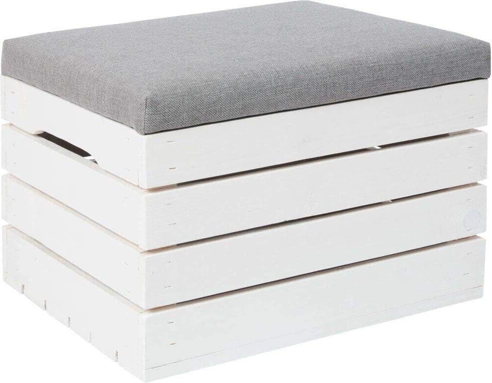 Vailantestm Coffre En Bois Blanc Pour Rangement Banc Avec Boite De Rangement Tabouret Avec Coussin Boite A Jouets Pour Chambre Denfant Meuble Avec Espace De Rangement Pour Chambre A Coucher Ameublement Et