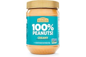 Crazy Richard's 100% All-Natural Creamy Vegan Peanut Butter with No Added Sugar and Non-GMO, 26 Ounce (Pack of 1)