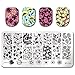 BORN PRETTY Nail Art Stamping Template Rose Image Plate Tulip Pattern BP-L029