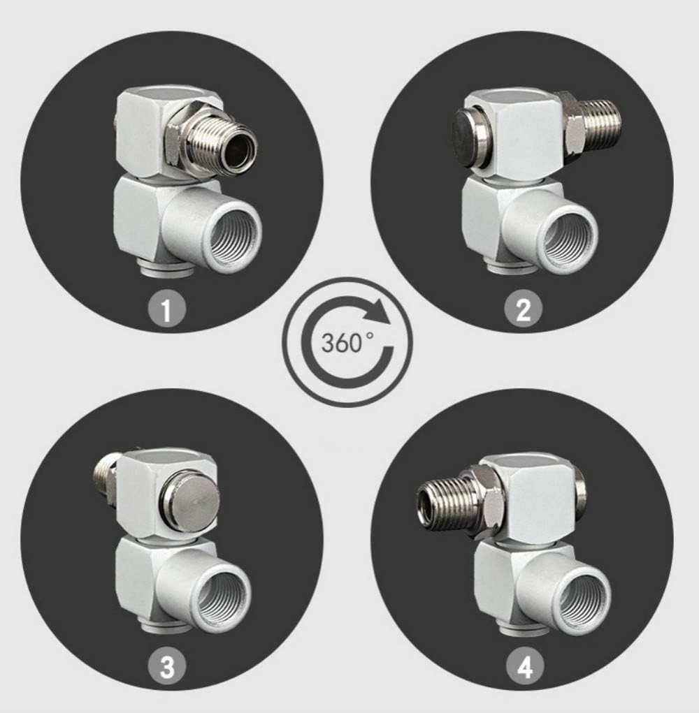 4Pcs 360 Degree Universal Swivel Air Hose Connector 1/4” Inch Air