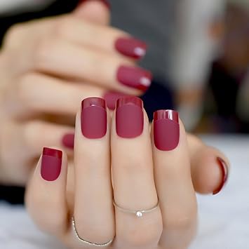 Amazon Com New 24pcs Kit Short Full Nail Art Tips Matte Design