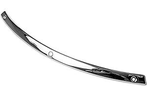 Krator Chrome Windshield Trim Windscreen Accent Compatible with 1996-2013 Harley-Davidson Motorcycles ('96-'13 Electra Glides