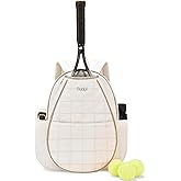 Sucipi Tennis Bags for Women, Quilted Tennis Racket Bag Backpack for Tennis Racquet, Pickleball Paddles, Badminton