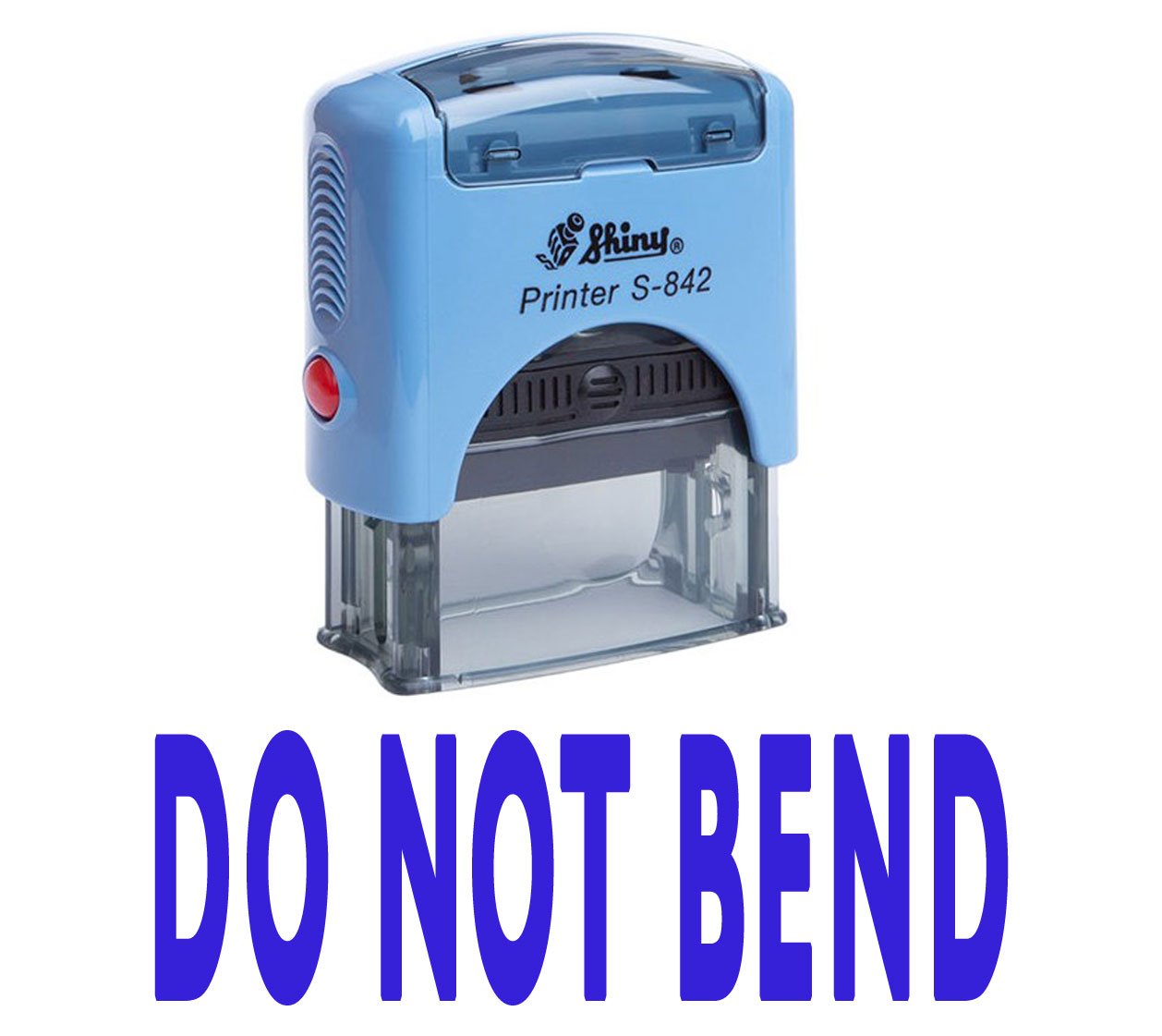 Printtoo DO NOT Bend Self Inking Rubber Stamp Custom Shiny Office Stationery Stamp