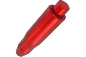 Lunsom Automatic Shift Knob Metal Car Shifting with Push Button Aluminum Alloy Shifter Lever Handle Long Stick Gear Head Fit Most Auto Transmission Vehicle (Red)