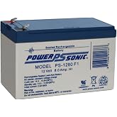 PS-1280 F1 12 Volt 8 Amp Hour Rechargeable SLA Battery | PS-1280 F1 12 Volt 8 Amp Hour Rechargeable SLA Battery