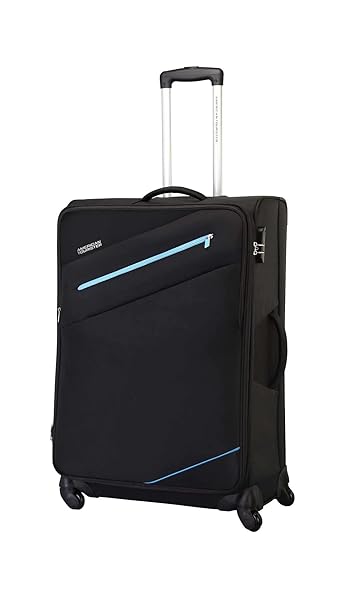 American Tourister Fiji SP Polyester 68cm Soft Trolley(Black)