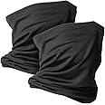 VULKIT 2 Pack Neck Gaiter Face Mask Scarf Reusable Bandanas Tube UV Protection Balaclava Outdoor Sport for Men and Women