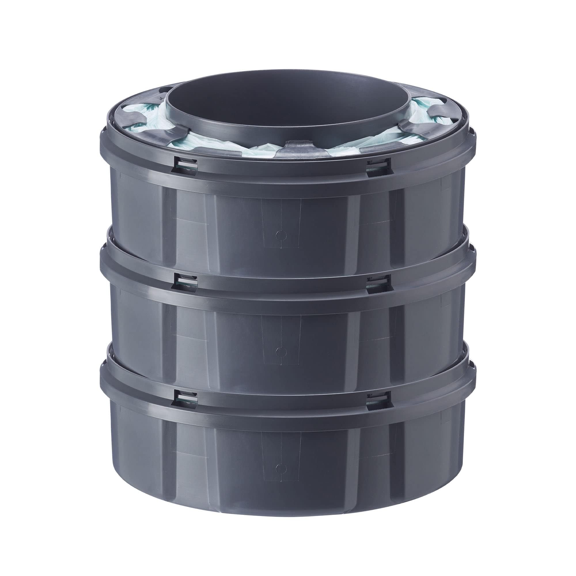 Tommee Tippee Twist and Click Advanced Nappy Bin Refill Cassettes, Sustainably Sourced Antibacterial GREENFILM, Pack of 3 (Packaging May Vary)