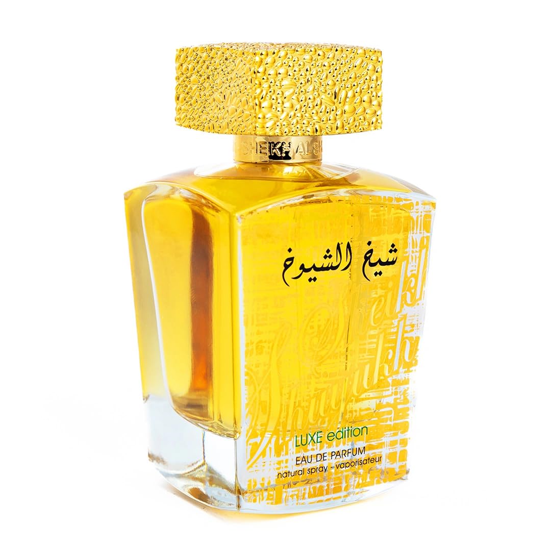 Lattafa Sheikh Al Shuyukh Luxe Edition Eau de Parfum Spray for Unisex, 3.4 Ounce