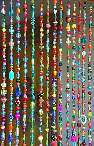 Buy Rasmy Candles Crystal Beaded Curtain Multicolour Online At