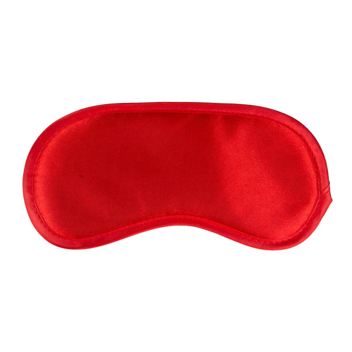 EasyToys Fetish Collection Red Satin Eye Mask, Red