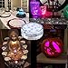 Honfeng Submersible LED Lights,Waterproof Underwater Remote Controlled Battery Operated Wireless Multicolor Submersible Led Lights Holloween Pond, Party, Wedding, Vase Base etc.4 Pack