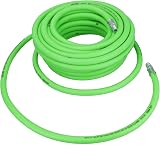 US PRO 15m Soft Rubber Hi-Vis Air Compressor Hose Airline 1/4 BSP Male view 4