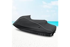 BIGACOVER for Yamaha 2019-2025 FX Cruiser SVHO/FX Cruiser HO Jet Ski Cover Trailerable Cover with Waterproof Zipper 600D Oxford PU Waterproof UV Proof Jetski Waverunner Covers