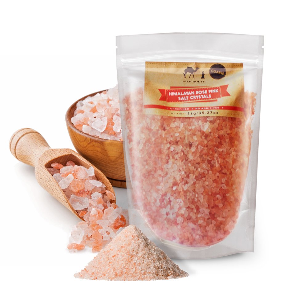Silk Route Spice Company Fine Himalayan Rose Pink Salt Resealable Pouch 1.1lb: Beauty