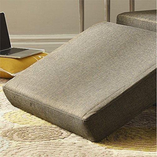 Hawthorne Collections Convertible Chaise Lounge in Taupe