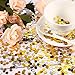 3.5 oz Round Confetti Dots Glitter Confetti Circles 1/4 Inch Metallic Round Dots for Birthday Wedding Holiday Party Decoration Supplies(Silver and Gold)