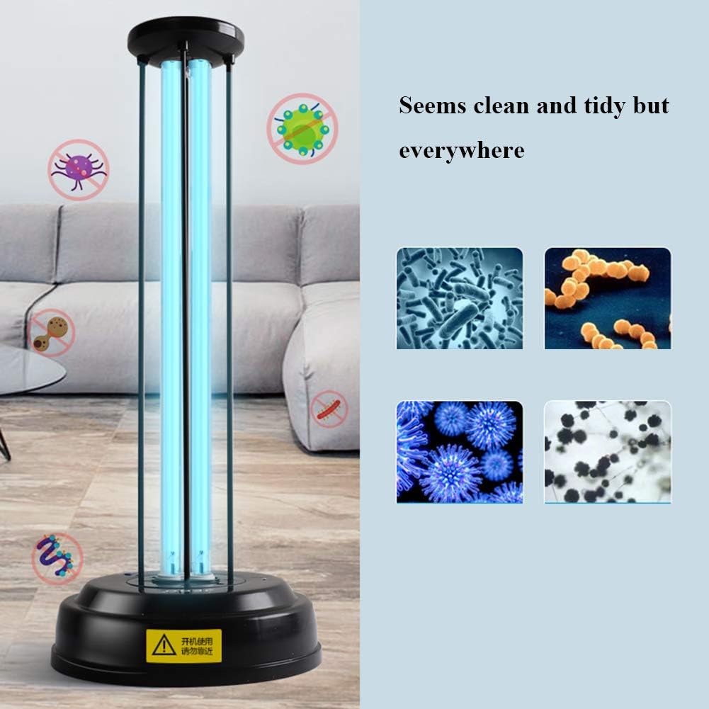 LTLGHY UV Disinfection Lamp, 36W Ozone UV Efficient Sterilization with Control Timer, 99% Antibacterial Rate And Clean The Air Used for Eliminate Bacteria And Viruses -15/30/60 Minute