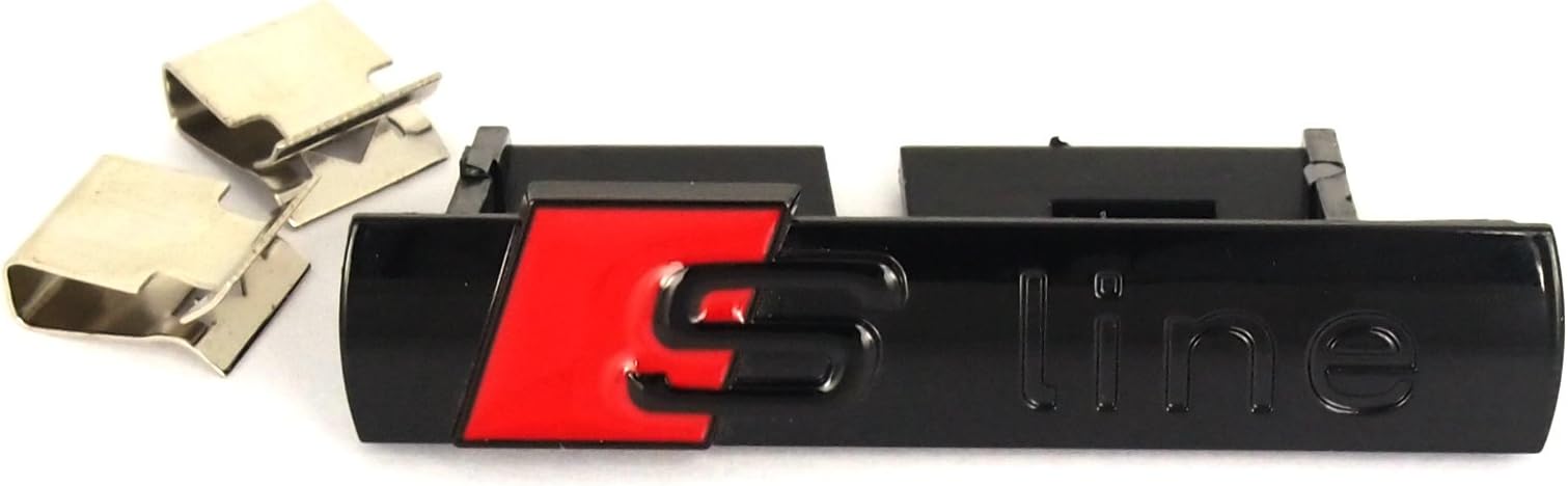Sline S Line Badges Emblems Black Front Grille