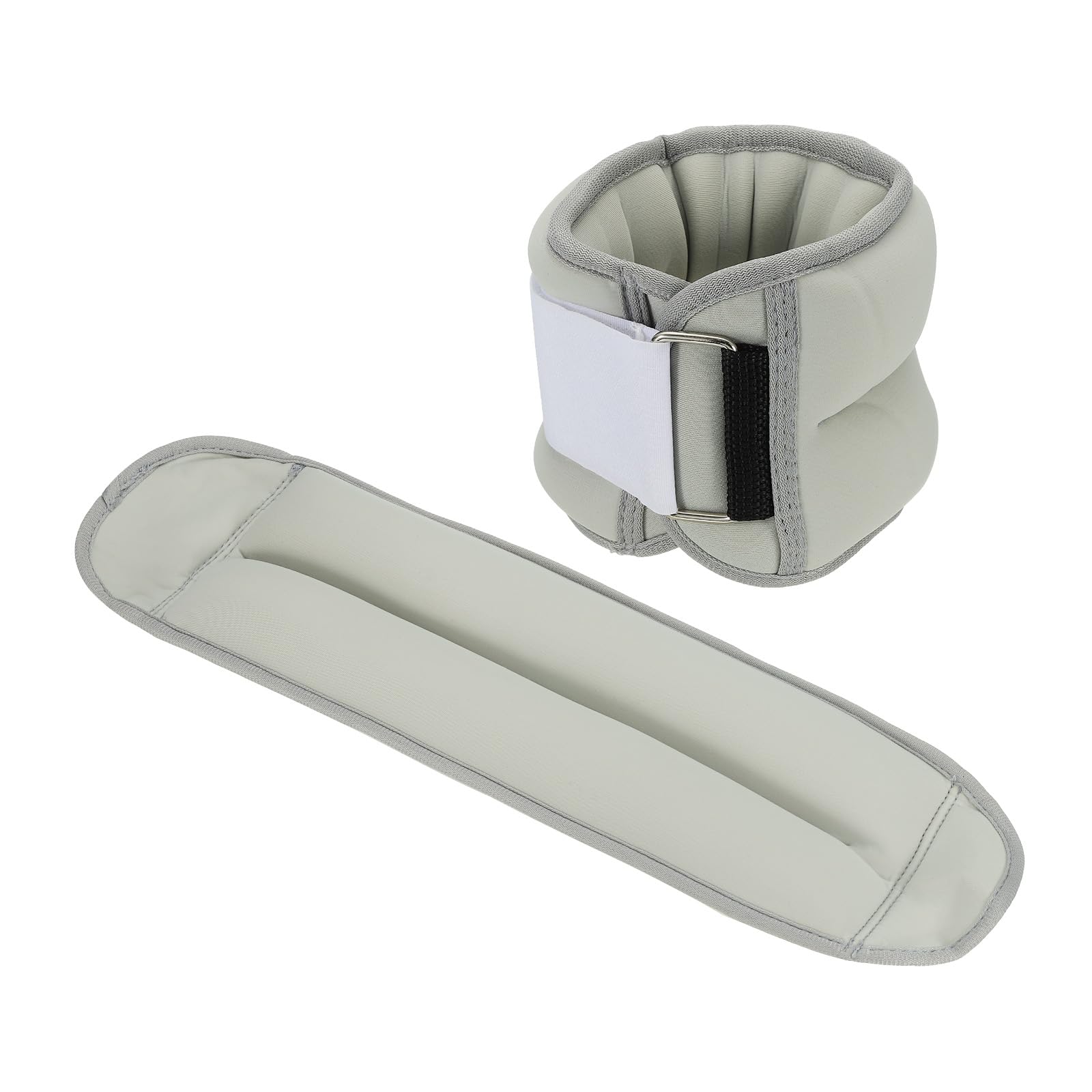 PATIKIL Ankle Weights 3lbs, Wrist Weights Adjustable Leg Weights Sets for Women Men Aerobics Gym Yoga Walking Running, Grey