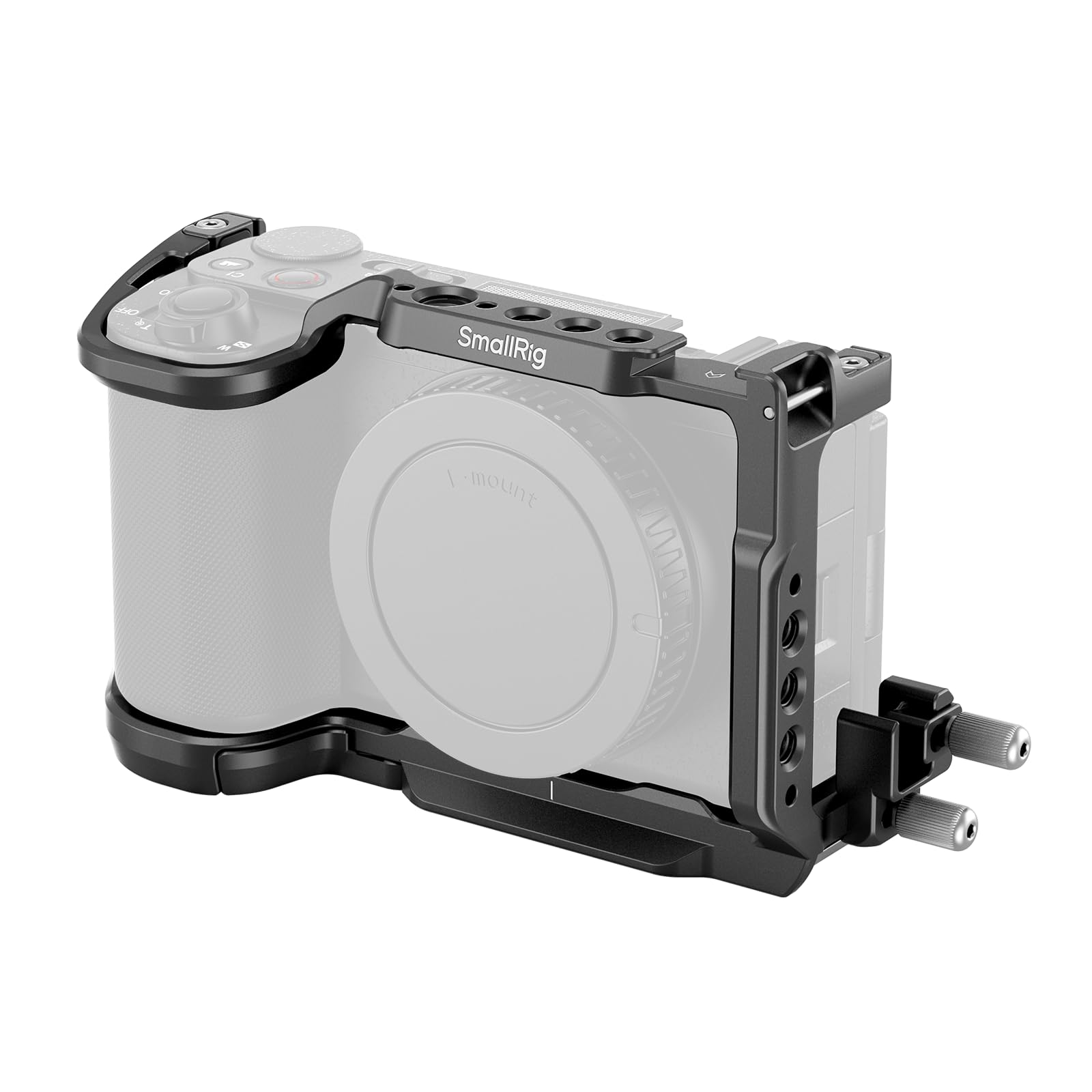 SMALLRIG ZV-E10 II Cage Kit for Sony ZV-E10 II with Cable Clamp for HDMI, Built-in Quick Release Plate for Arca, Cold Shoe and 3/8''-16 Threaded Holes, Full Access, for Vlog Making - 4867