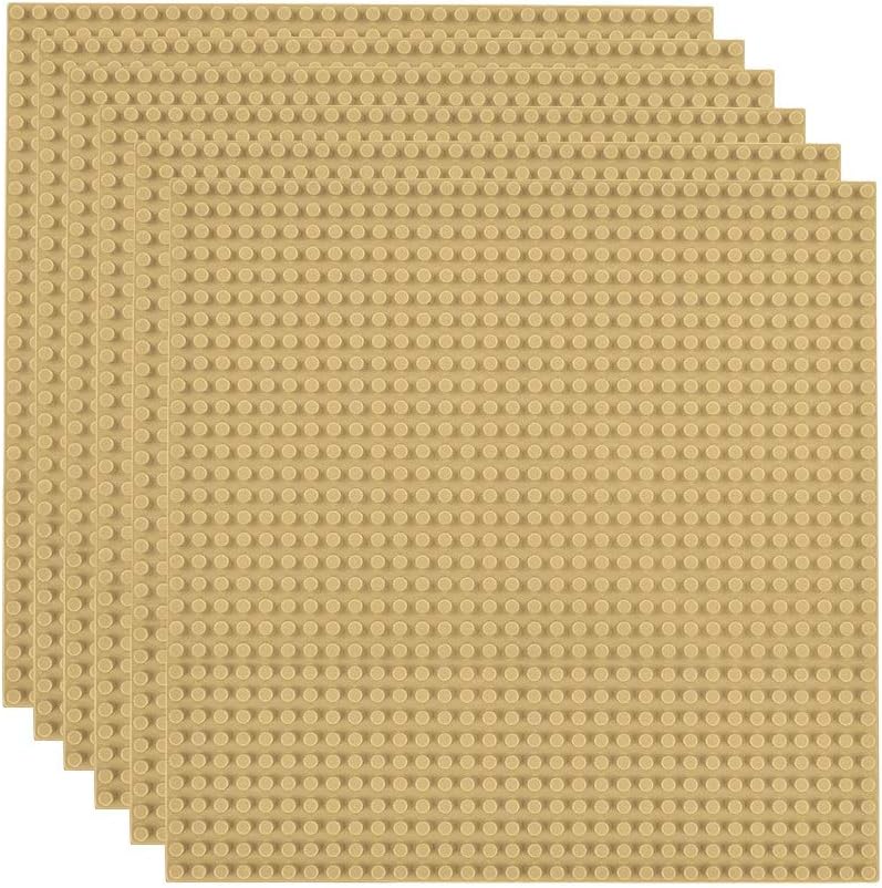 Lekebaby 6 Pack 10x10 Large Building Baseplates Compatible with Major Brands